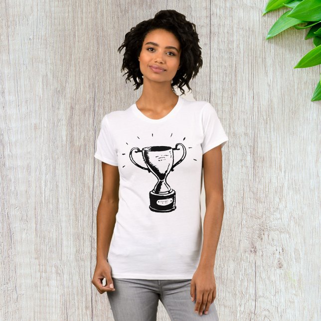 Camiseta De Camiseta Ganadora Del Trofeo Blanco Y  (Subido por el creador)