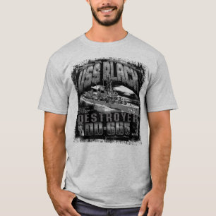 Camiseta de camiseta negra para destructores