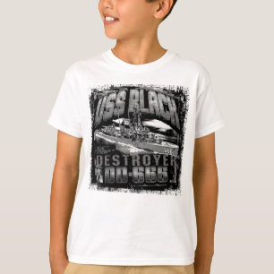Camiseta de camiseta negra para destructores