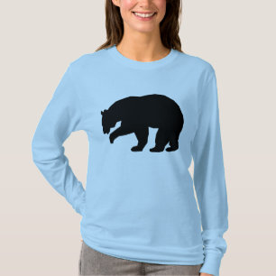 CAMISETA DE CAMISETAS DE SILHOUETTE GRIZZLY BEAR T