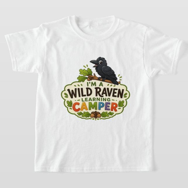 Camiseta de campamento de aprendizaje de Cuervo Sa (Distribución)
