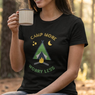 Camiseta de camping Acampa y Preocúpate Menos