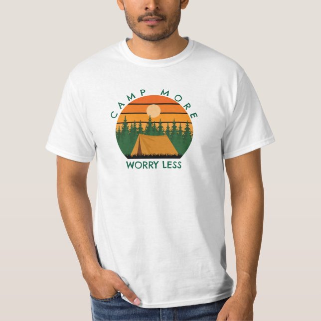 Camiseta de camping / al aire libre con tipografía (Anverso)