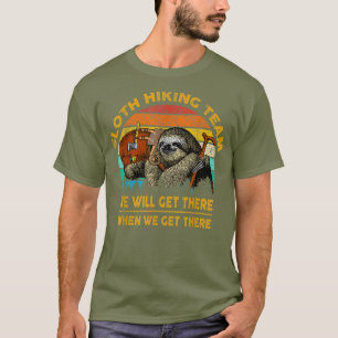Camiseta de camping divertida del equipo de sender