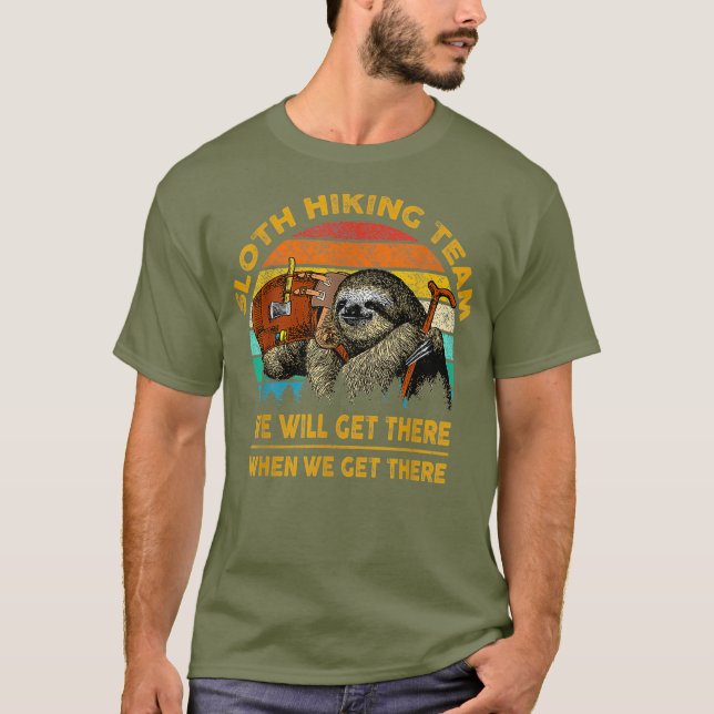 Camiseta de camping divertida del equipo de sender (Anverso)