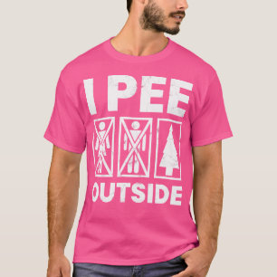 Camiseta De Camping Graciosa Que Pee Fuera Del Cam