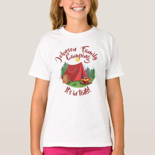 Camiseta de camping personalizada