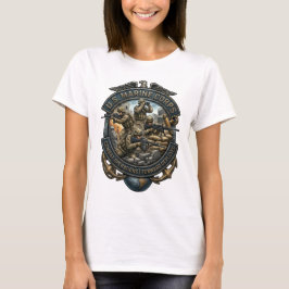 Camiseta de campo de batalla de marina