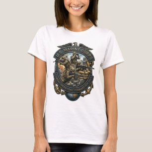 Camiseta de campo de batalla de marina