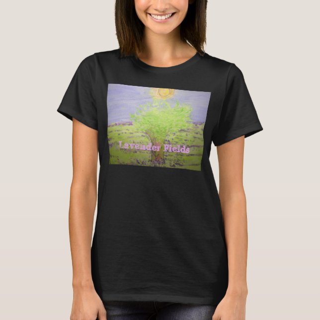 Camiseta De Campos De Lavanda (Anverso)