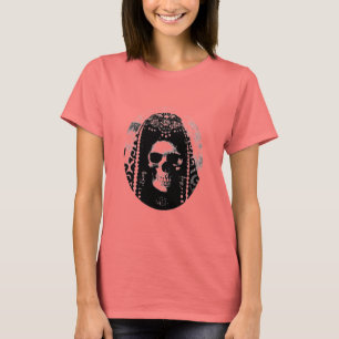Camiseta de Camuflaje de las Damas de Calavera Gót