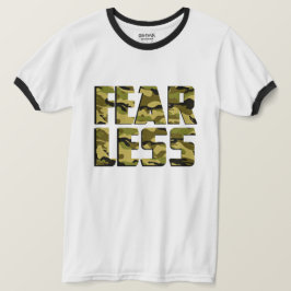 Camiseta de camuflaje sin miedo