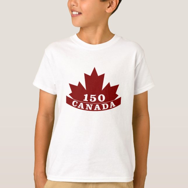 Camiseta de Canadá 150 de los niños (Anverso)
