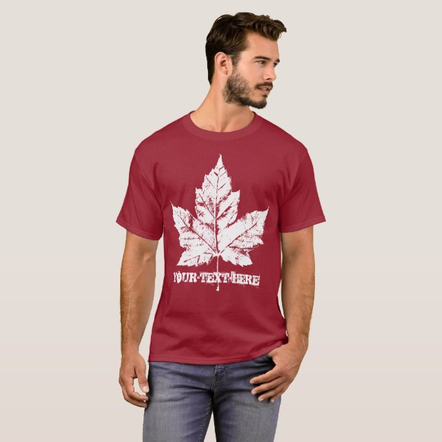 Camiseta de Canadá Camisa de la Hoja de Arce de Ca (Anverso completo)
