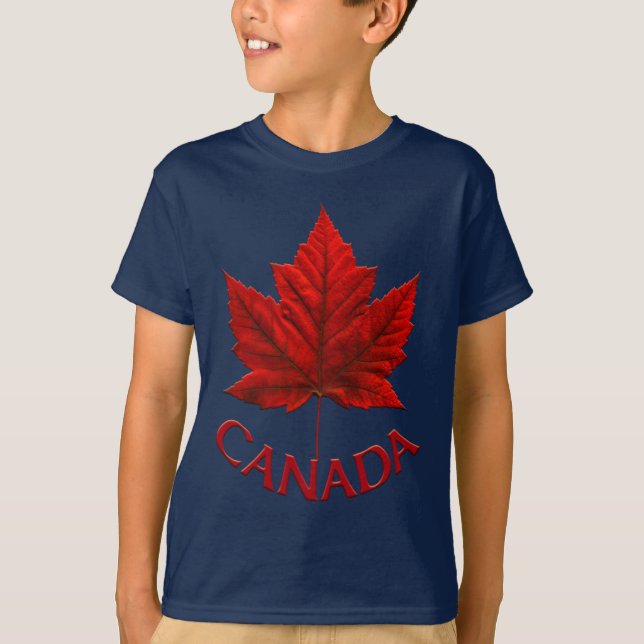 Camiseta de Canadá de la camiseta del niño orgánic (Anverso)
