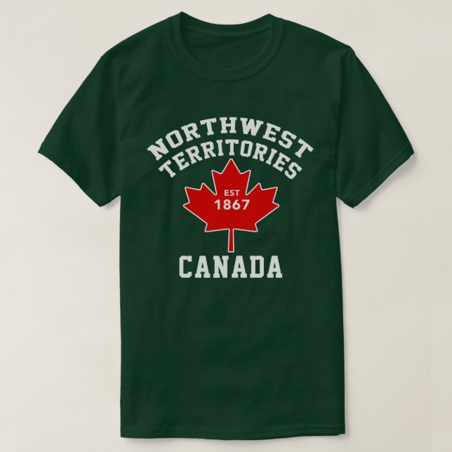 Camiseta de Canadá Est.1870 de la bandera de los (Diseño del anverso)