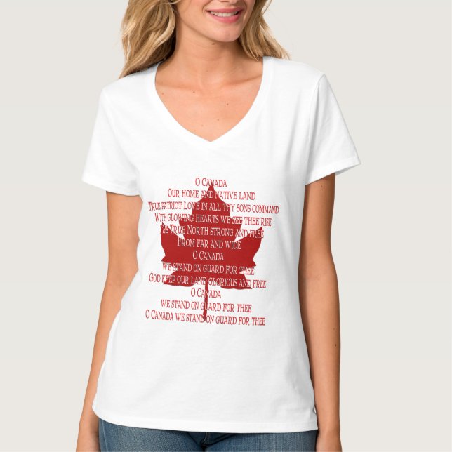 Camiseta de Canadá para el tanque del himno Top So (Anverso)