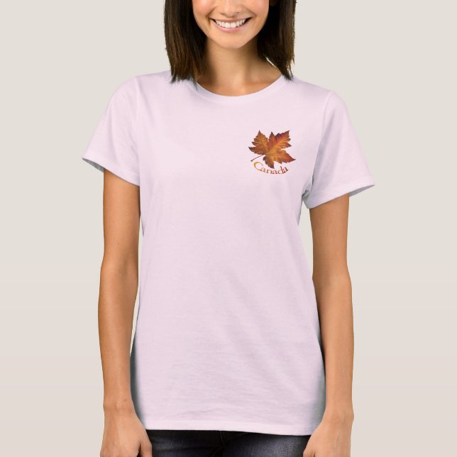 Camiseta de Canadá para mujeres de camisas de golf (Anverso)