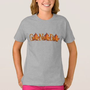 Camiseta de Canadá para niñas Camiseta de recuerdo