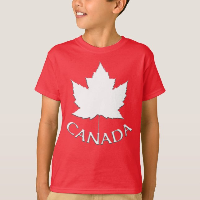 Camiseta de Canadá para niños con camisetas orgáni (Anverso)