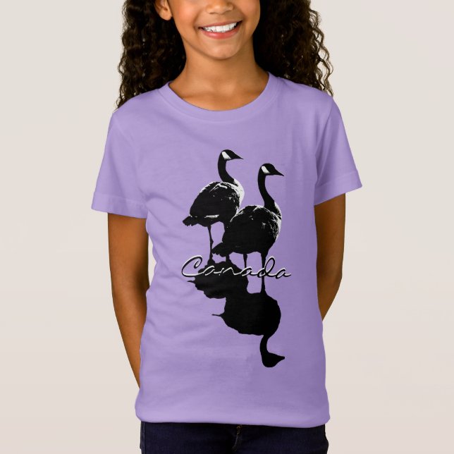 Camiseta de Canadá para niños recuerdo de niña de  (Anverso)