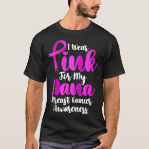 Camiseta De Cáncer De Mama Que Uso De Rosa Para Mi