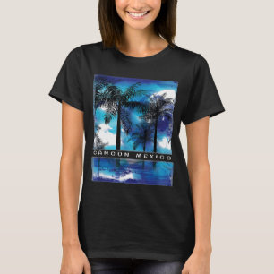 Camiseta de Cancún Camisa de México Tee Palm Tree 