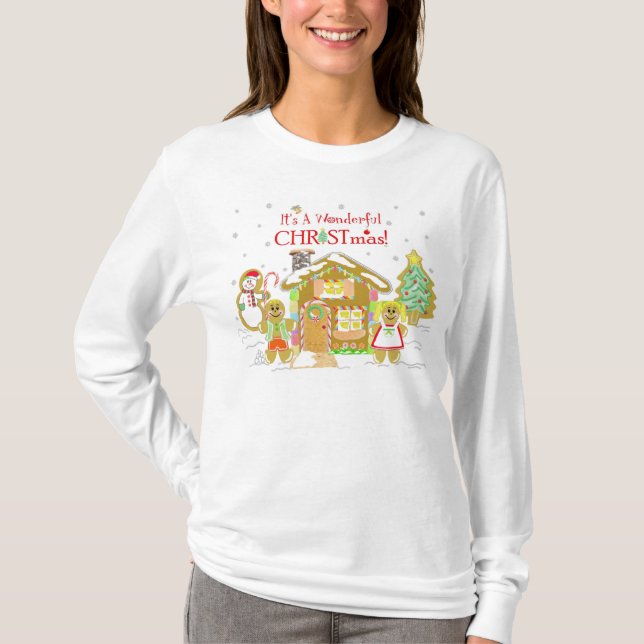 Camiseta de Candyland del pan de jengibre - (Anverso)