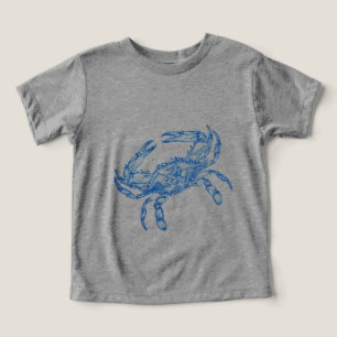 Camiseta de cangrejo azul vintage