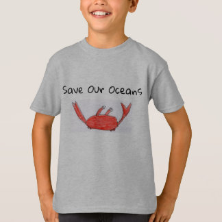 camiseta de cangrejo para niños