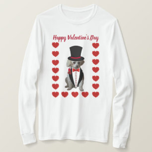 Camiseta de caniche del Día de San Valentín