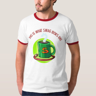 Camiseta de cantante básica para hombres de swag