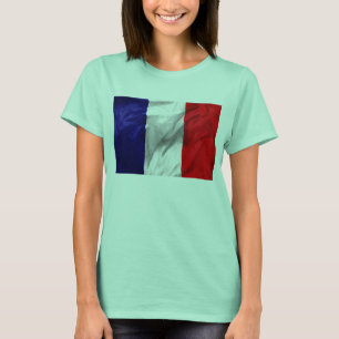 Camiseta de cantante de bella de la bandera france