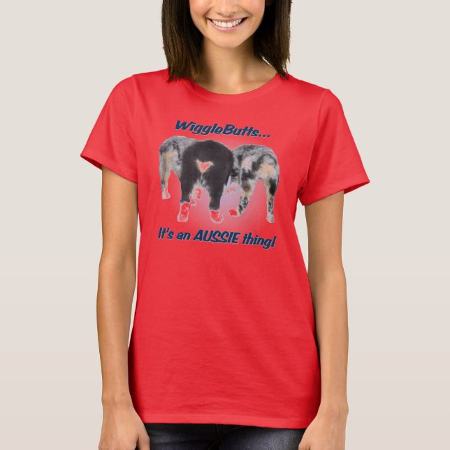 Camiseta de cantante de mujer Wigglebutts (Anverso)