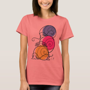 Camiseta de cantante femenino de snail Pile