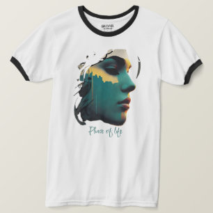 Camiseta de cantante masculino de arte urbano   Es