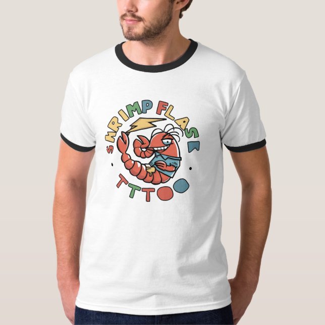👕 🍤 camiseta de cantante masculino de flash tatu (Anverso)
