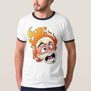 Camiseta de canto básica de hombres de fuego