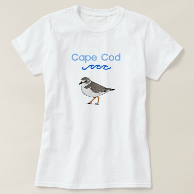 Camiseta de Cape Cod Piping Plover (Diseño del anverso)
