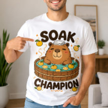 Camiseta de capibara relajada y erizo caótico