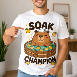 Camiseta de capibara relajada y erizo caótico