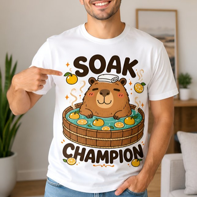 Camiseta de capibara relajada y erizo caótico (Subido por el creador)