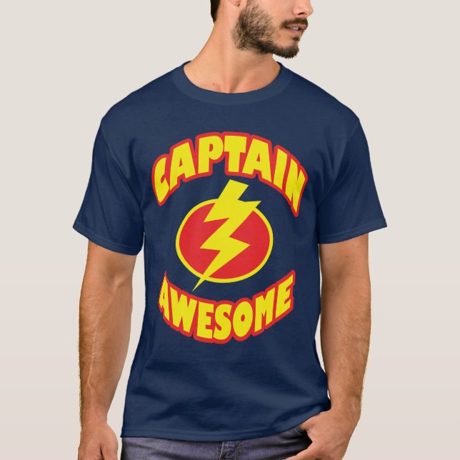 Camiseta de CAPITÁN AWESOME (Anverso)