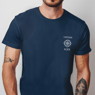 Camiseta de Capitán Personalizada con Brújula Náut