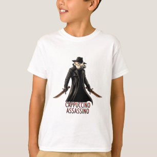 Camiseta de Cappuccino Assassino   Humor oscuro it