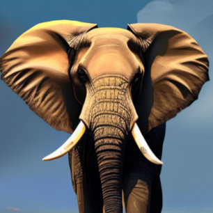 Camiseta de cara de elefante