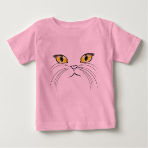 Camiseta de cara de gato