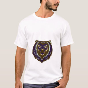 Camiseta de Cara de León   Retrato de León Majestu