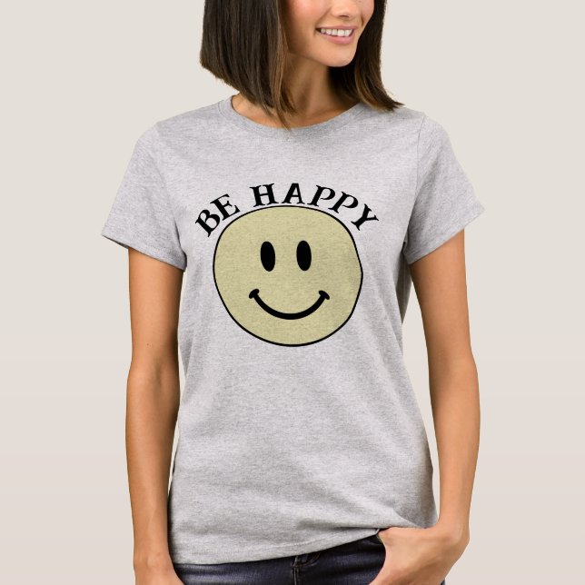 Camiseta de cara sonriente feliz (Anverso)