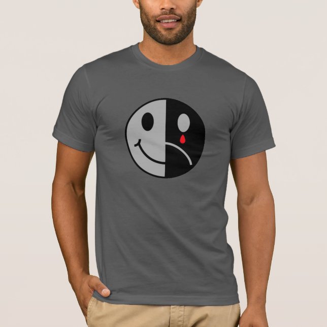 Camiseta de cara triste feliz (Anverso)